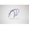 4 Rectangular wired LEDs 2x5mm 12v wire 18 cm Blue