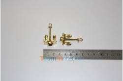 2 Ancres Hall 35x22mm en métal