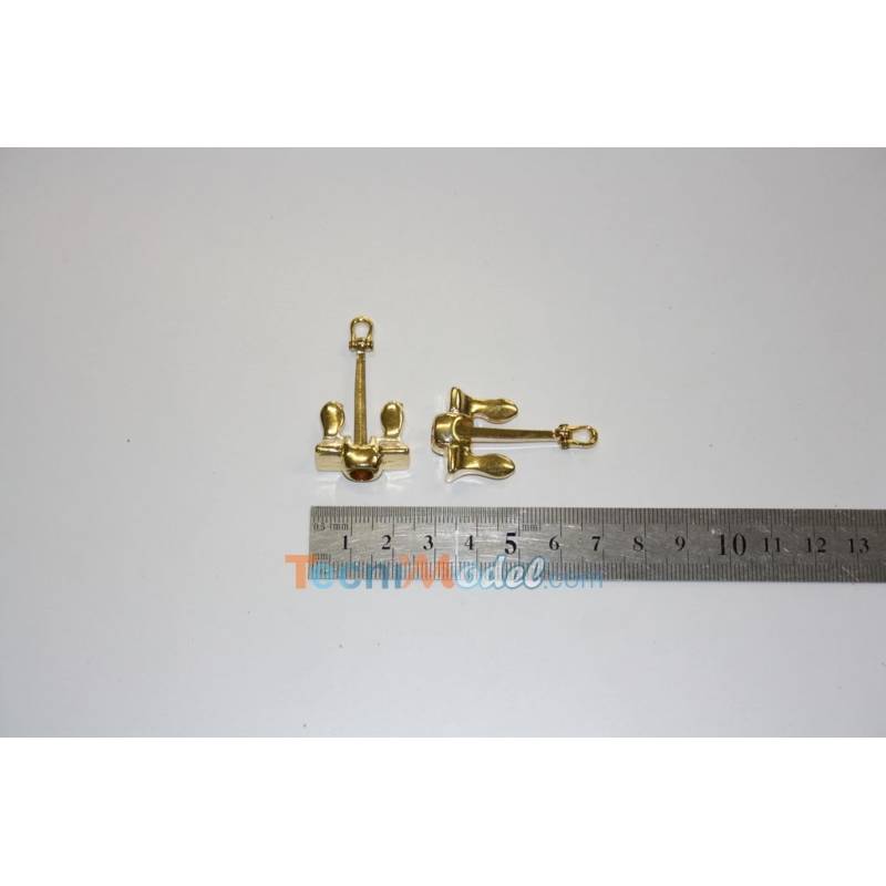 2 Ancres Hall 35x22mm en métal