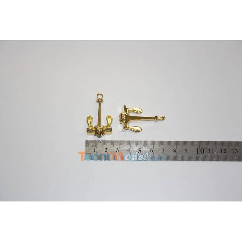 2 Metal Hall Anchors 40x24mm Aero-Naut 562103