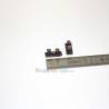 2 double metal bollards 16mm