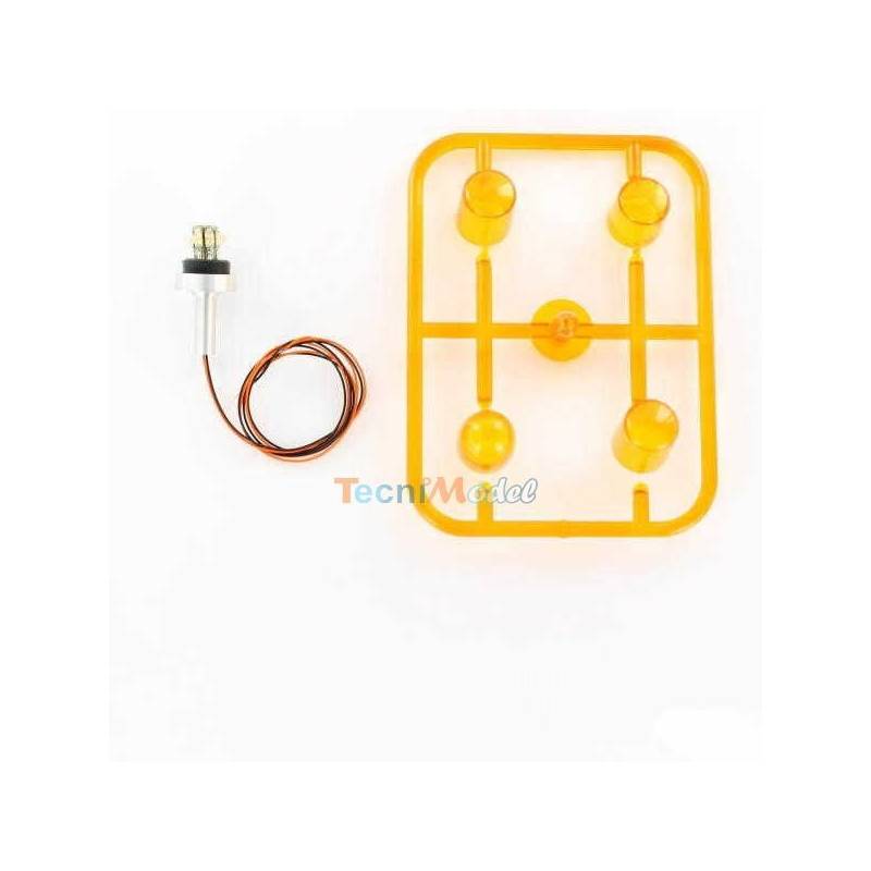 1 Hella 12mm orange beacon