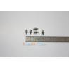 5 Bollards nickel plated brass 6.0mm