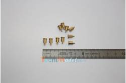10 Bollards laiton 6mm