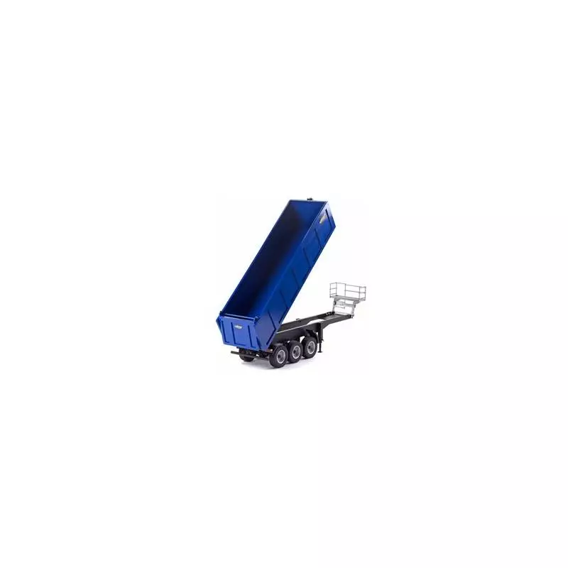 Semi-remorque benne 3 essieux avec système de levage