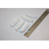5 White plastic 52mm motorboats
