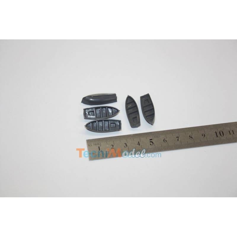 Set of 5 canoes 28mm