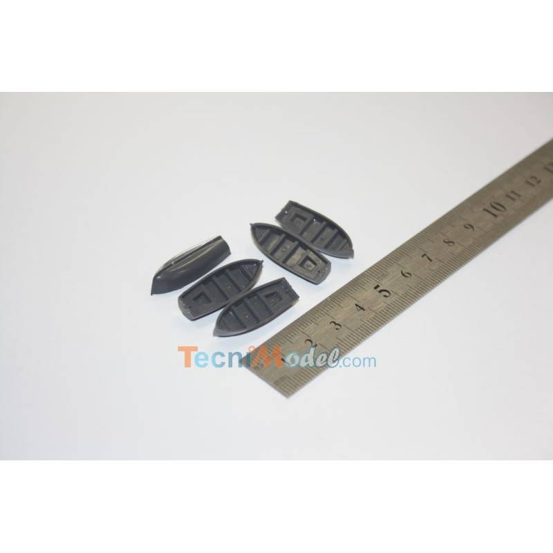 Set of 5 canoes 28mm