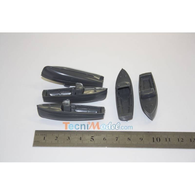 Set of 5 workboats 58mm long - Aero-Naut 600900