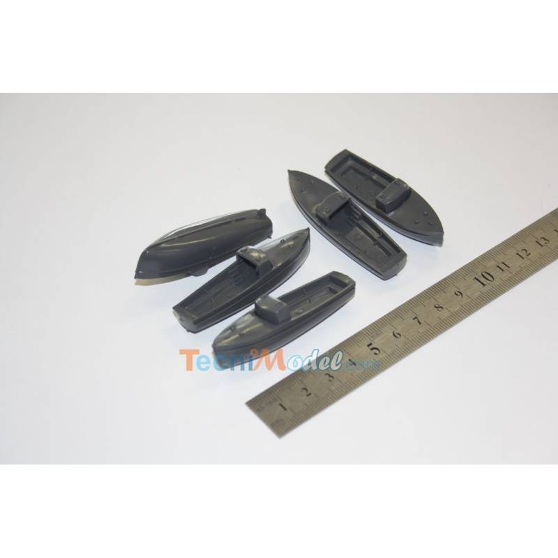 Set of 5 workboats 58mm long - Aero-Naut 600900