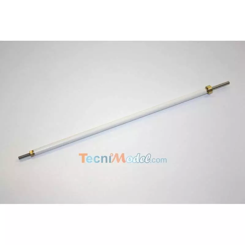 Arbre d'hélice Ø4mm M4 270mm et tube d'étambot recoupable Ø7mm 222mm - Raboesch 300-01