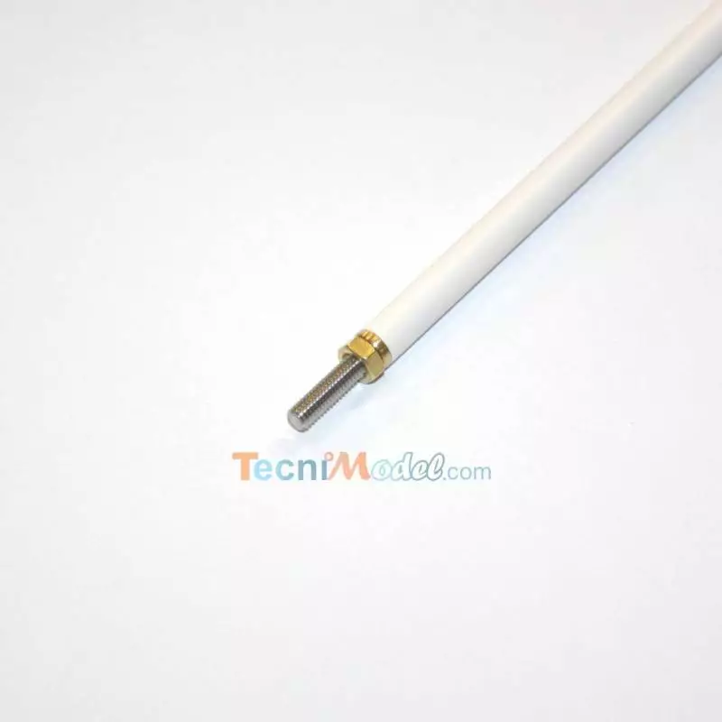 Arbre d'hélice Ø4mm M4 270mm et tube d'étambot recoupable Ø7mm 222mm - Raboesch 300-01