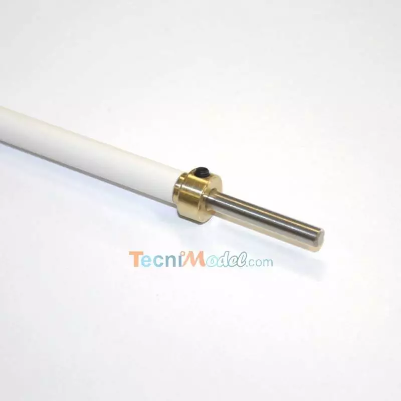 Arbre d'hélice Ø4mm M4 270mm et tube d'étambot recoupable Ø7mm 222mm - Raboesch 300-01