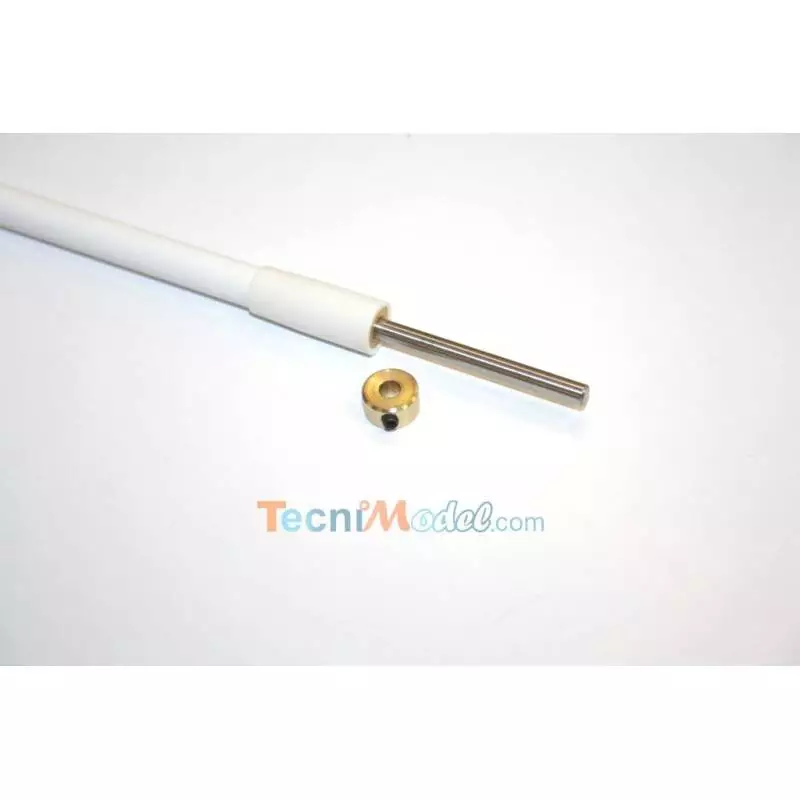 Arbre d'hélice étanche Ø4mm M4 290mm et tube d'étambot Ø8mm 217mm - Raboesch 300-03
