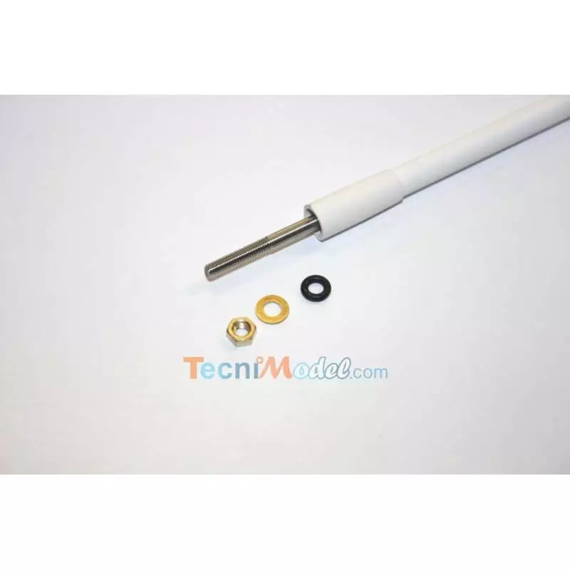 Arbre d'hélice étanche Ø4mm M4 290mm et tube d'étambot Ø8mm 217mm - Raboesch 300-03