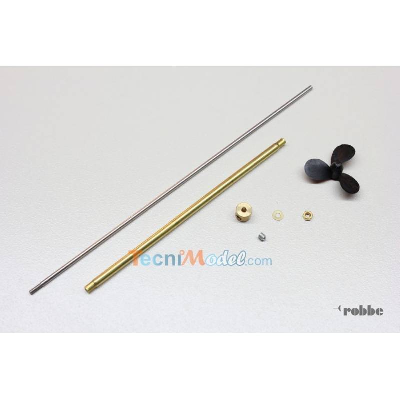 Arbre Ø2mm et tube d'étambot
