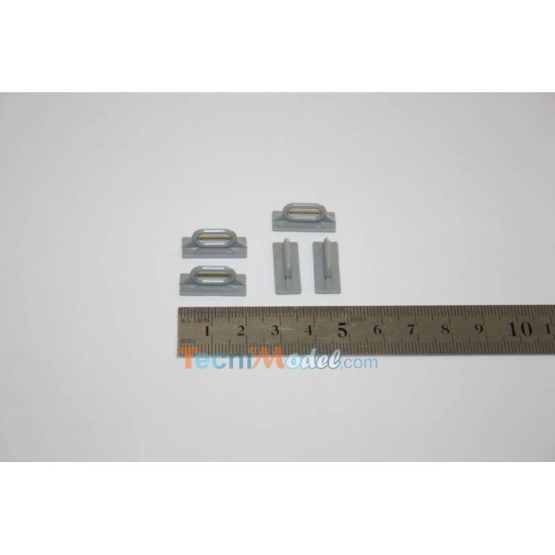 5 chaumards en plastique 20mm