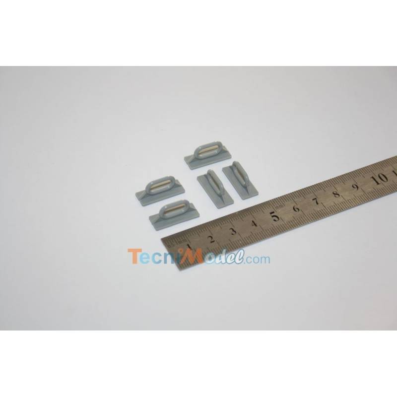 5 chaumards en plastique 20mm