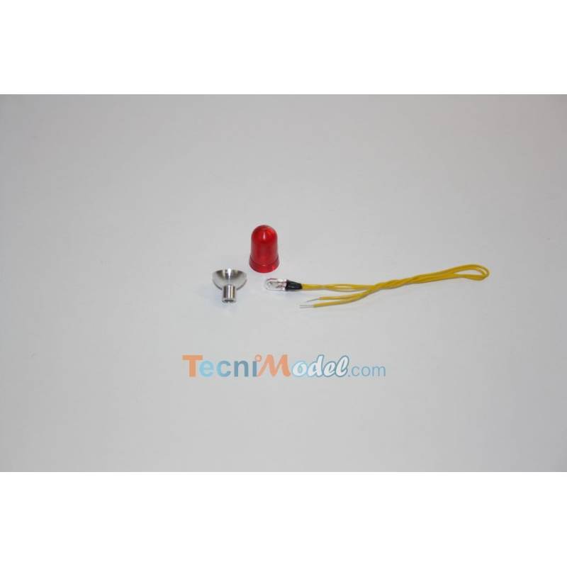 Feu rouge avec ampoule 6v