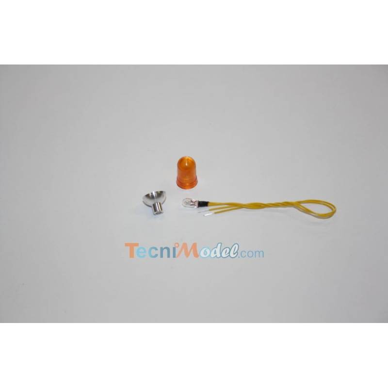 Orange light Ø8.8 x 19mm with 6v bulb RoMarin ro1649