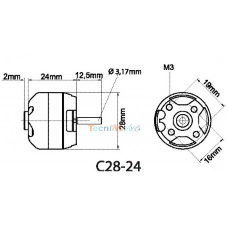Moteur Brushless ROXXY Outrunner C28-24-1380kV
