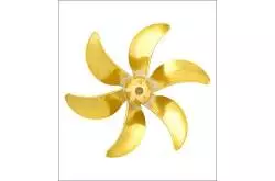 6-blade brass propeller