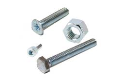 Zinc plated steel screws