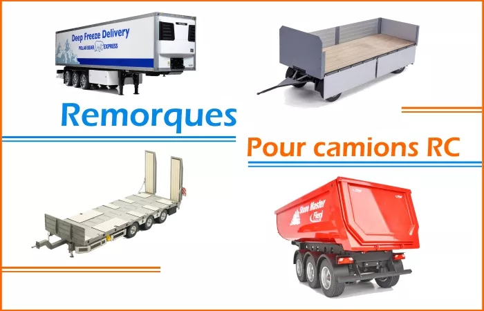 Remorques pour camions RC 1/14