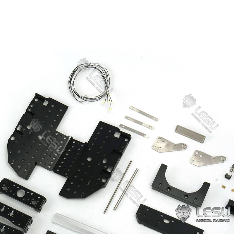 Plaque Arrière Métal LESU Pour Camions RC 1/14 Tamiya King - Pièce Upgrade