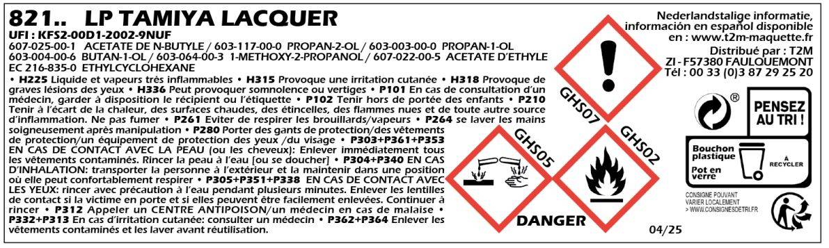 Peinture Laquée TAMIYA LP20 Gun Metal Clair - 10 Ml, Référence TAM82120